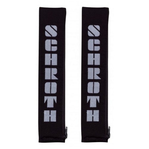 2" Gurtpolster schwarz mit grauem Flock 100% Baumwolle