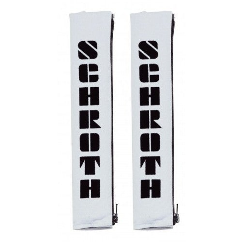 2" Gurtpolster silber mit schwarzem Flock 100% Baumwolle