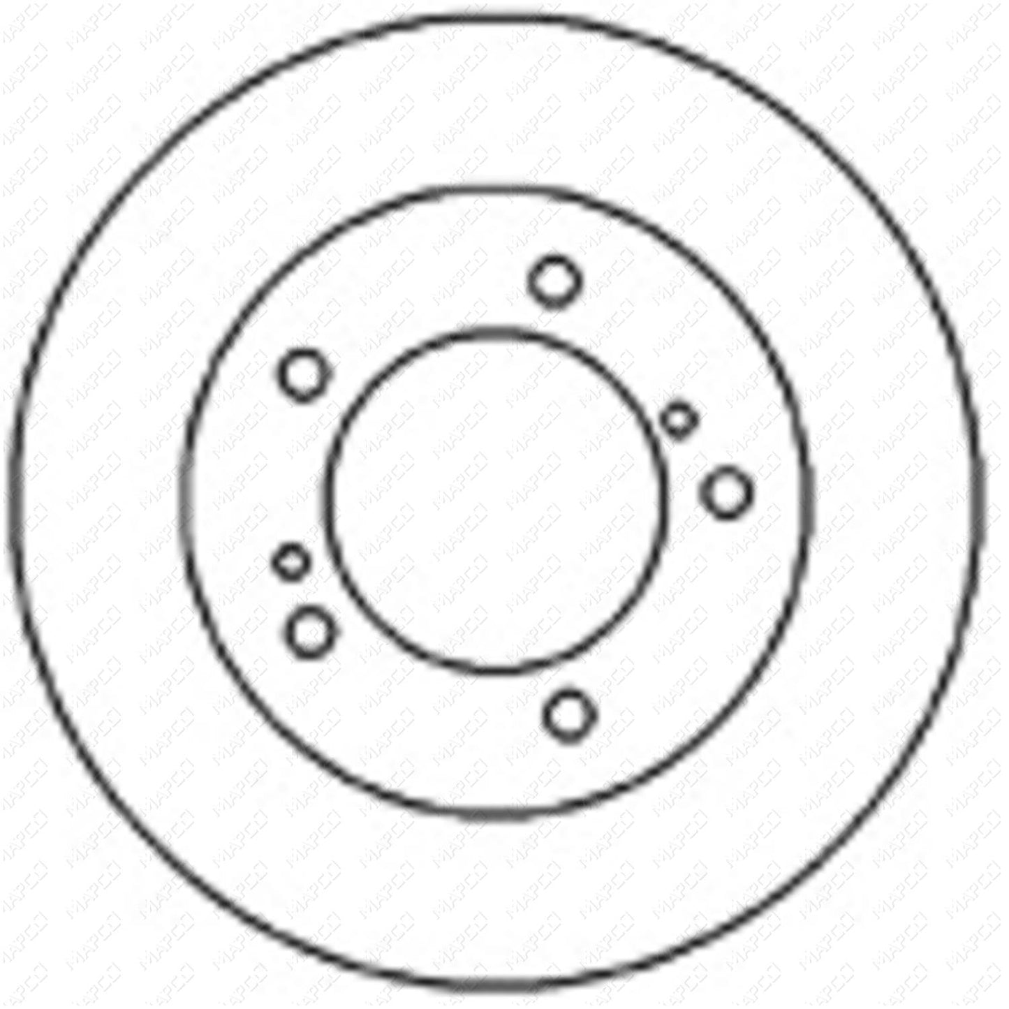 MAPCO Bremsscheibe Vorderachse 25592