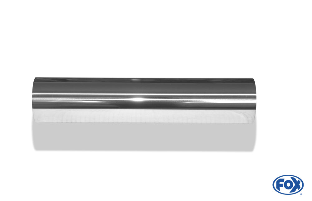 FOX Anschweißendrohr Typ 10 Ø 63 mm / Länge: 300 mm - rund / uneingerollt / gerade / ohne Absorber