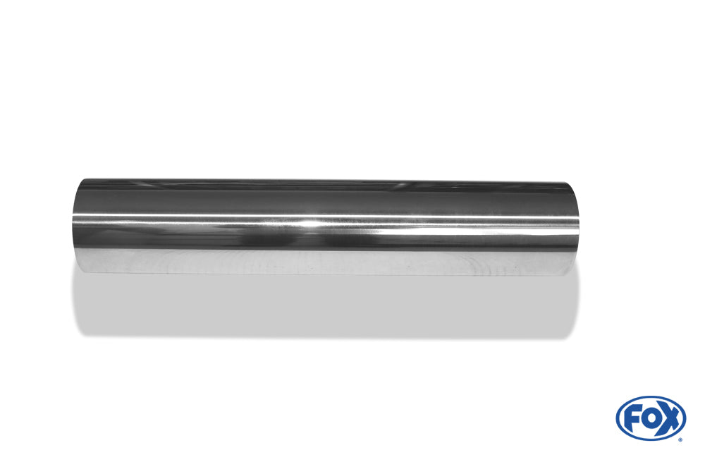 FOX Anschweißendrohr Typ 10 Ø 80 mm / Länge: 400 mm - rund / uneingerollt / gerade / ohne Absorber