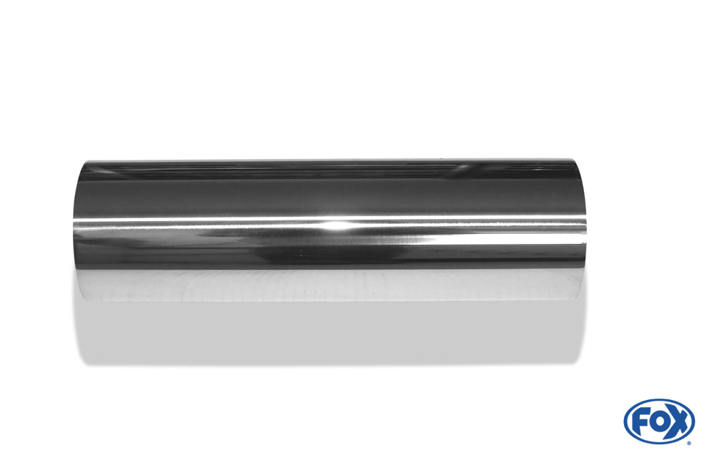 FOX Anschweißendrohr Typ 10 Ø 90 mm / Länge: 300 mm - rund / uneingerollt / gerade / ohne Absorber