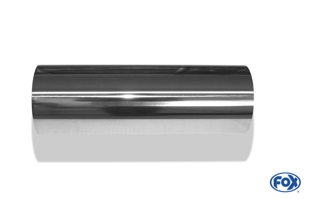 FOX Anschweißendrohr Typ 10 Ø 100 mm / Länge: 300 mm - rund / uneingerollt / gerade / ohne Absorber