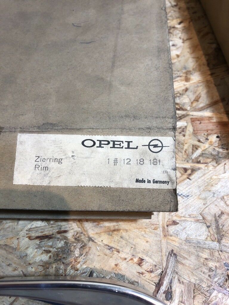 Opel Kadett B Olympia A Zierringe Satz NEU Original GM