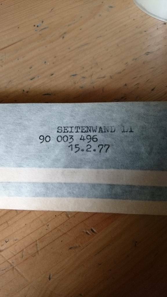 Opel Youngtimer Oldtimer Farbstreifen Seitenwand links 90003496