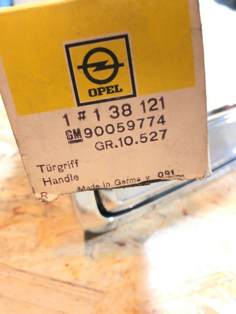 Original GM Opel Commodore B Rekord D Türgriff Chromtürgriff Neu