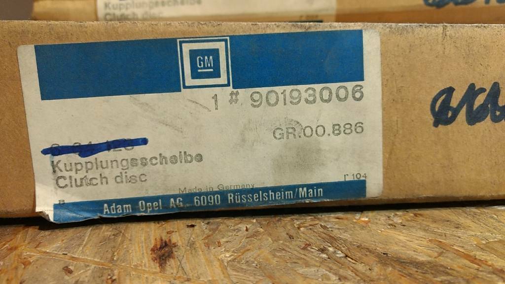 Original GM Opel Kupplungsscheibe Admiral A / B Ascona B Neu