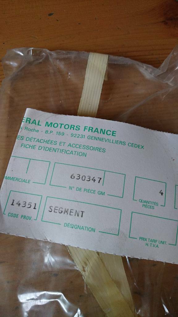 Opel Youngtimer Oldtimer Kolbenring neu original GM 630347