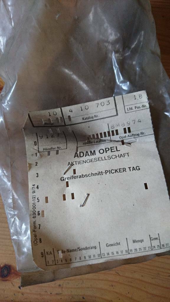 Opel Youngtimer Oldtimer Ausgleichscheibe neu original 410703