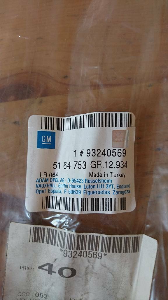 Opel Astra G Coupe Abdichtung Einstiegsverkleidung links neu original