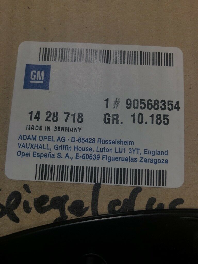 Original GM Opel Vectra B Spiegelglas Rechts beheizt *NEU*