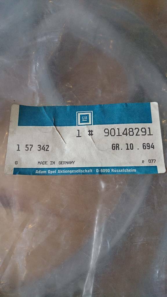 Original GM Rekord E2 Gummidichtung Hintertür neu