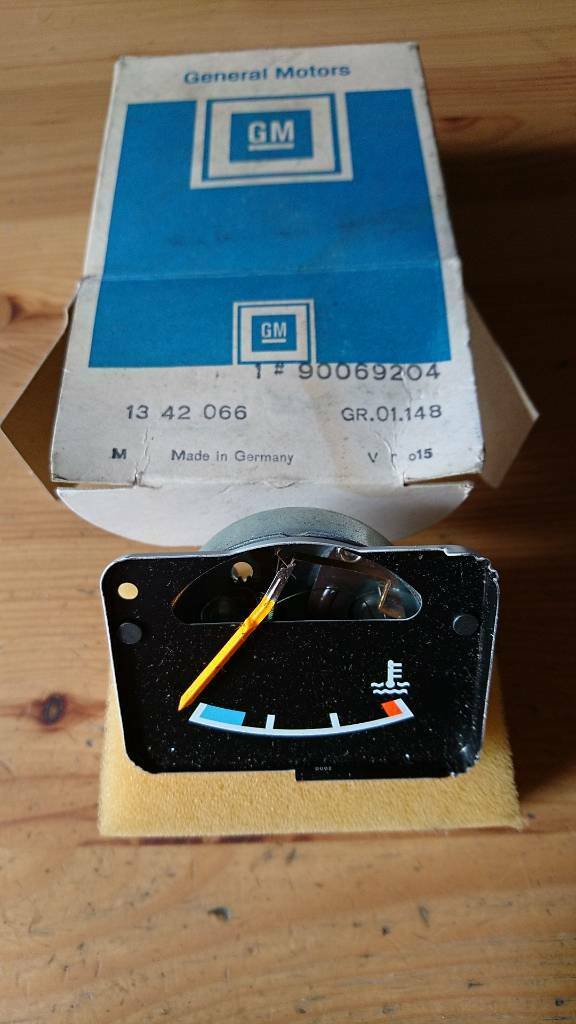 Kadett D Temperatur Anzeige Gauge neu original GM