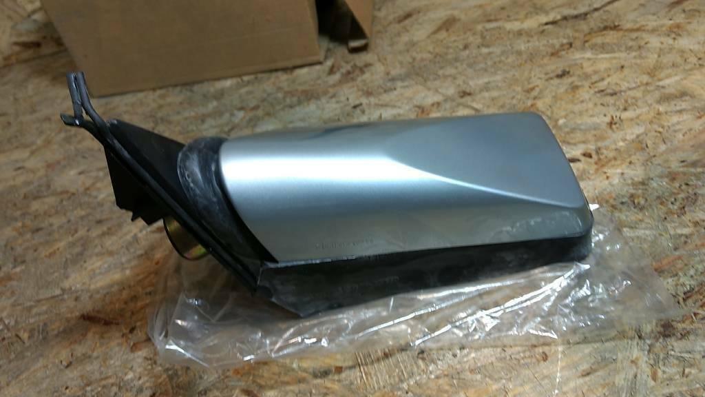 Original GM Opel Ascona C Außenspiegel Silber NEU