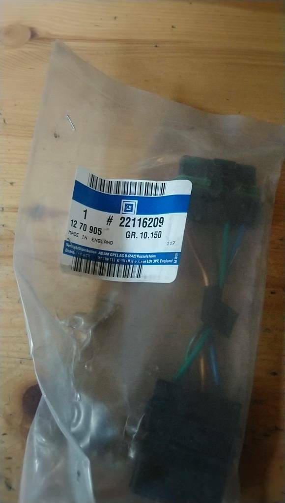 Kadett E Adapterkabel Scheibenwischermotor neu original GM