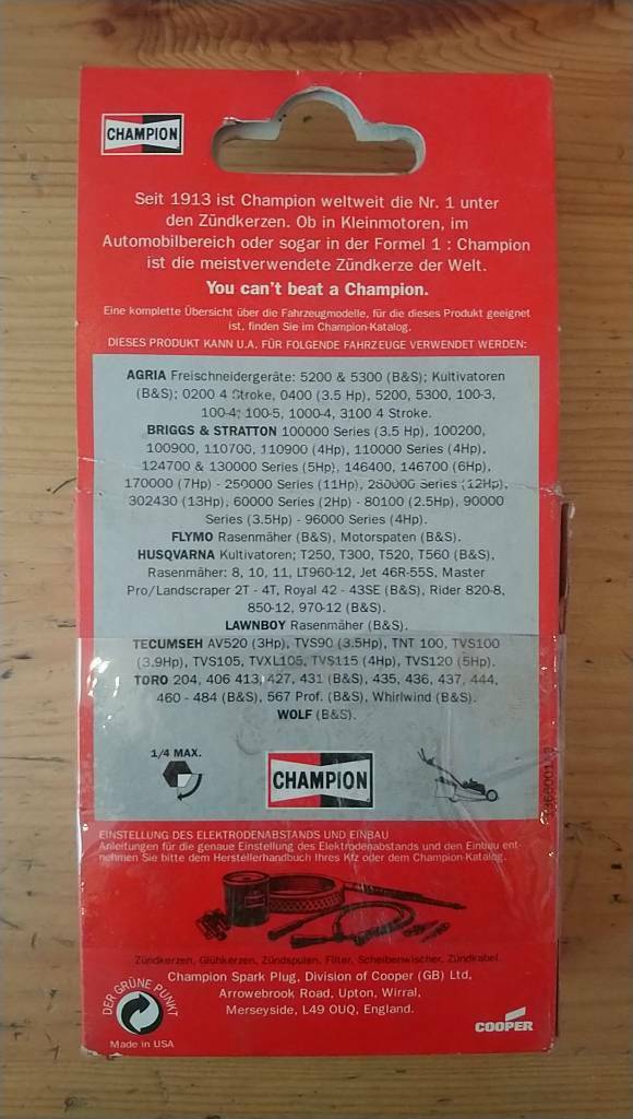 Champion RJ19LM Zündkerzen