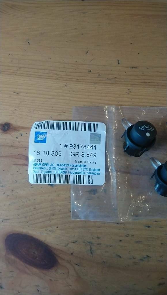 Opel Meriva A Umluft Heizung Klima Knopf Set neu Original GM