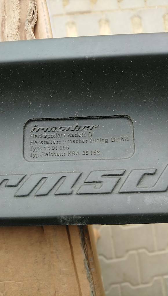 Kadett D Spoiler Irmscher neu Original GM