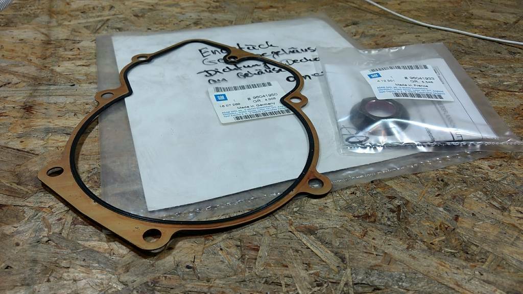 Original GM Opel Omega B Endstück Getriebegehäuse Dichtung NEU