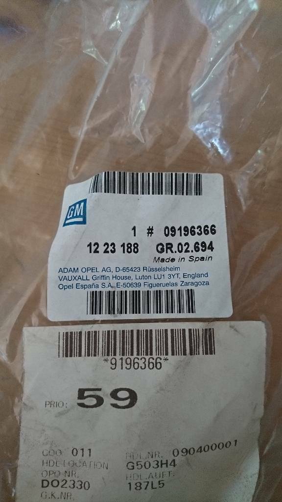 Corsa C Lampenträger Rückleuchte rechts neu original GM