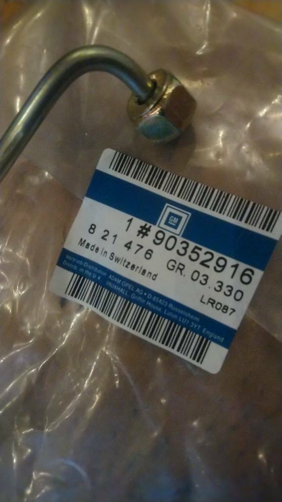 Omega A Einspritzleitung Neu Original GM 90352916