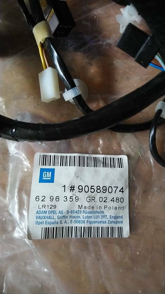 Opel Astra G Kabelbaum Beifahrertür NEU Original GM
