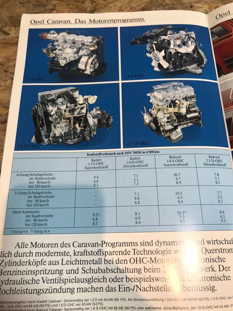 Opel Ascona Prospekte diverse