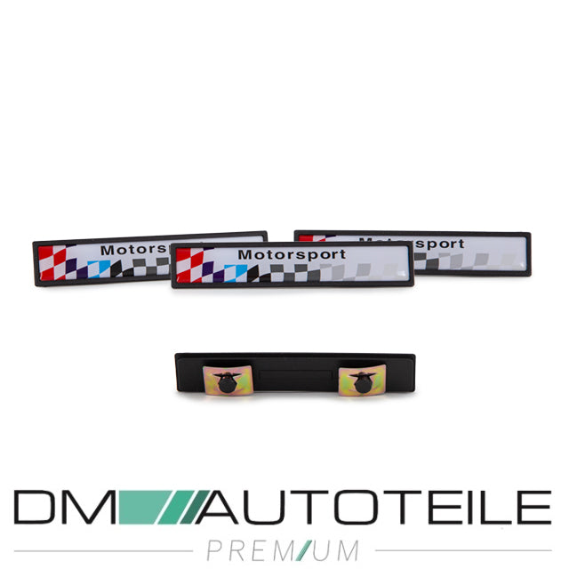 Set Türleisten Schwarz Zierleisten +Emblem passt für BMW E36 Coupe Cabrio Serie & M-Paket