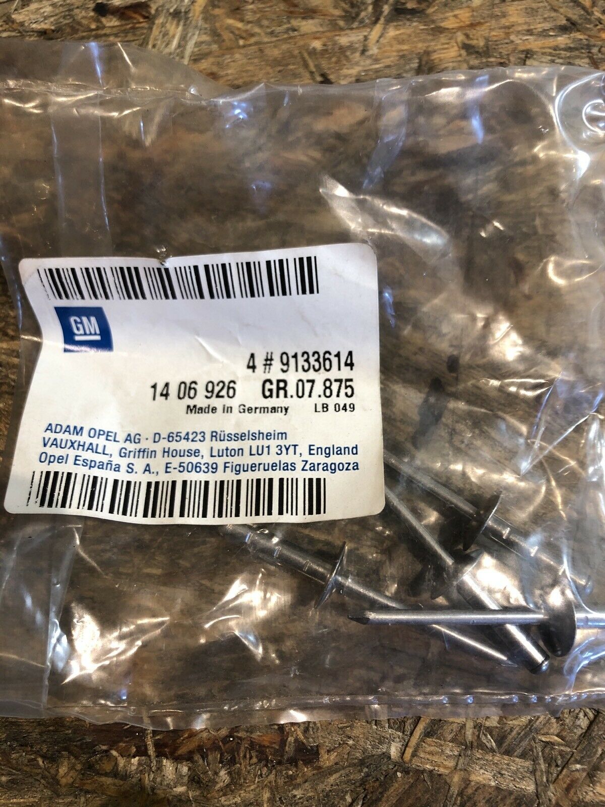 Opel Astra G Meriva A Clip Niete Frontschürze neu original GM