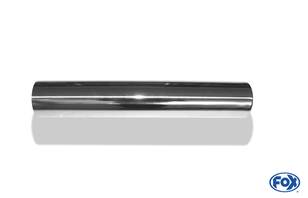 FOX Anschweißendrohr Typ 12 Ø 70 mm / Länge: 400 mm - rund / eingerollt / gerade / ohne Absorber