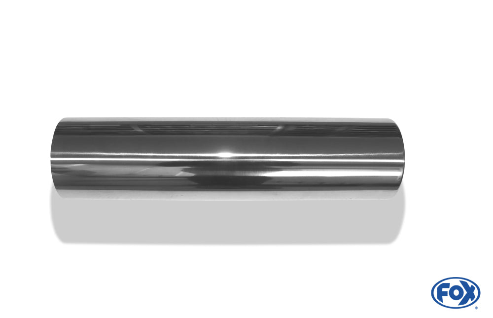 FOX Anschweißendrohr Typ 12 Ø 100 mm / Länge: 400 mm - rund / eingerollt / gerade / ohne Absorber