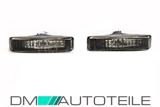 Set Seitenblinker Schwarz Klarglas Facelift Design passt für BMW E39 bj 95-03