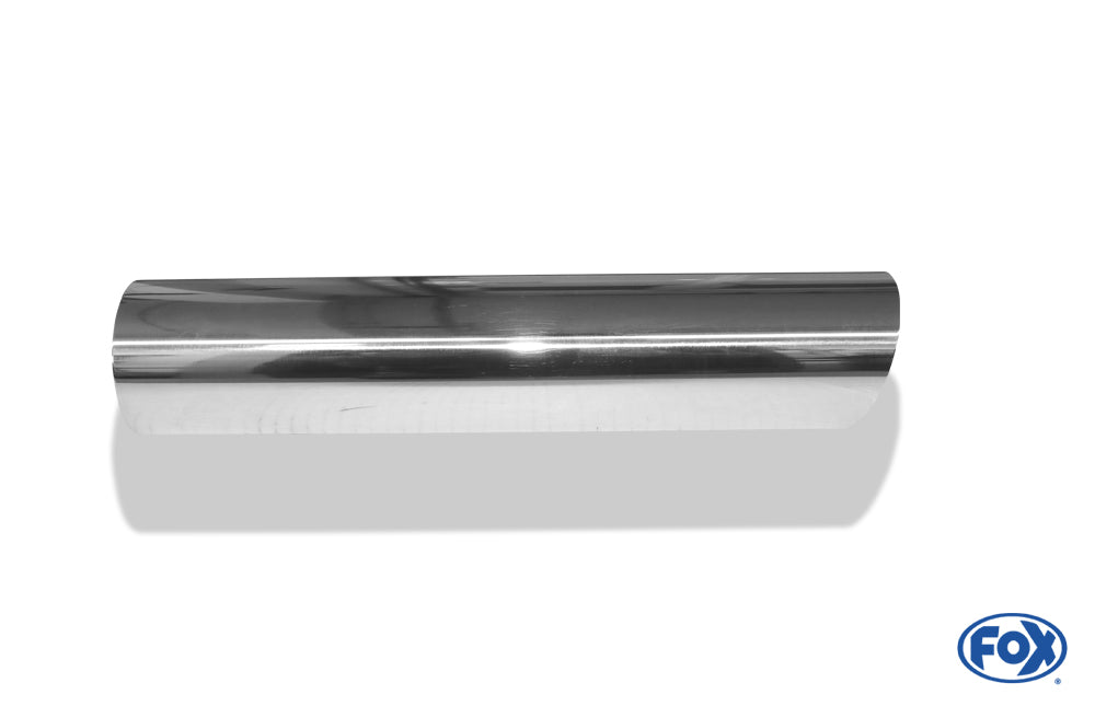 FOX Anschweißendrohr Typ 14 Ø 63 mm / Länge: 300 mm - rund / uneingerollt / 15° abgeschrägt / ohne Absorber