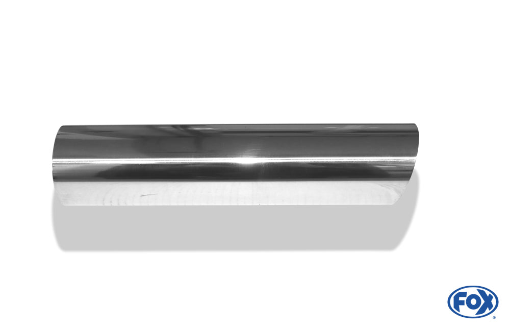 FOX Anschweißendrohr Typ 14 Ø 70 mm / Länge: 300 mm - rund / uneingerollt / 15° abgeschrägt / ohne Absorber