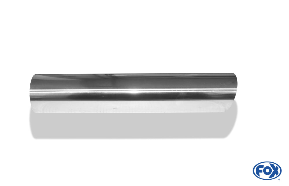 FOX Anschweißendrohr Typ 14 Ø 80 mm / Länge: 400 mm - rund / uneingerollt / 15° abgeschrägt / ohne Absorber