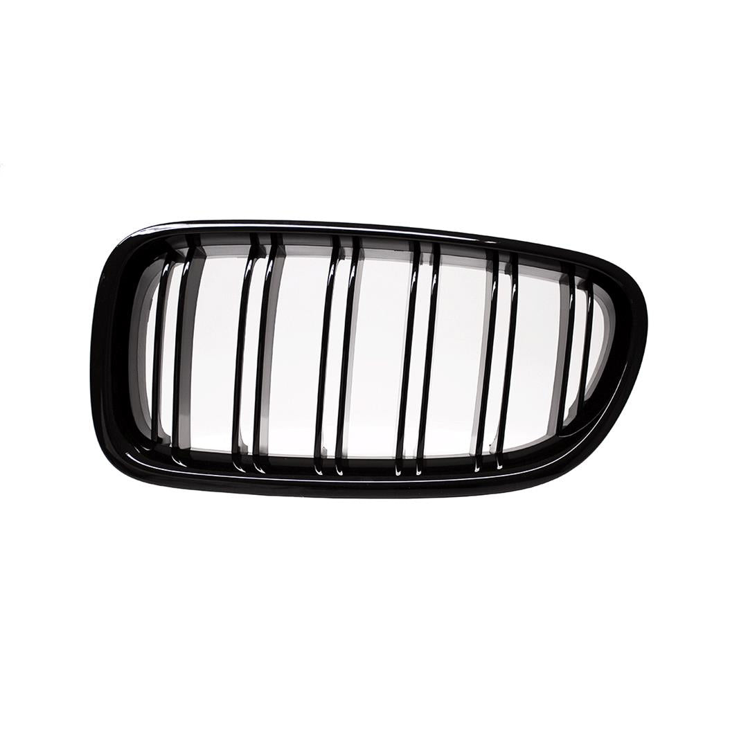 SET Kühlergrill Grill Schwarz Glanz Doppelsteg passend für BMW F10 F11 auch M M5