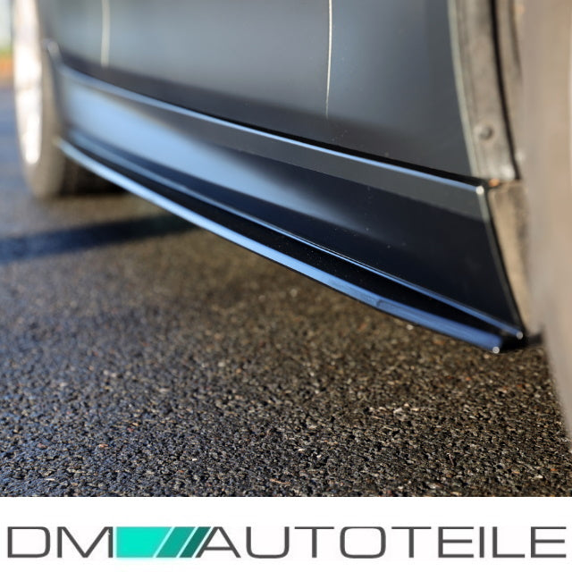 Set Seitenschweller Leisten Schwarz Matt SPORT-Performance + Folie passt für BMW 5er F10 F11 M-Paket