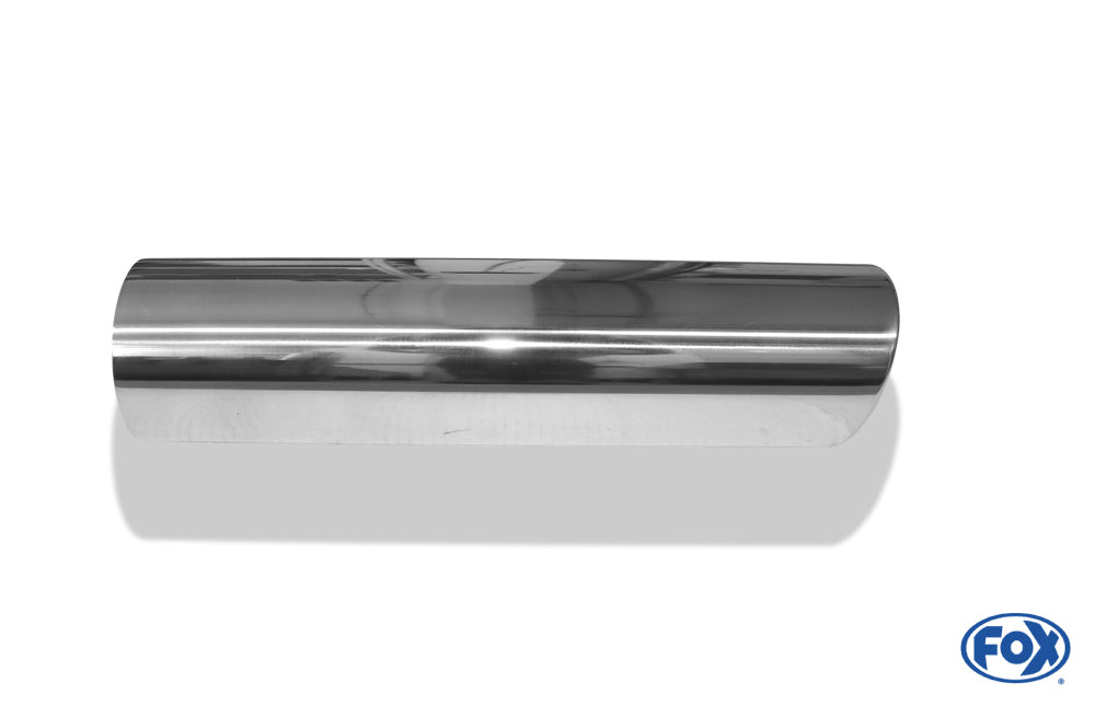 FOX Anschweißendrohr Typ 17 Ø 100 mm / Länge: 400 mm - rund / eingerollt / 15° abgeschrägt / mit Absorber