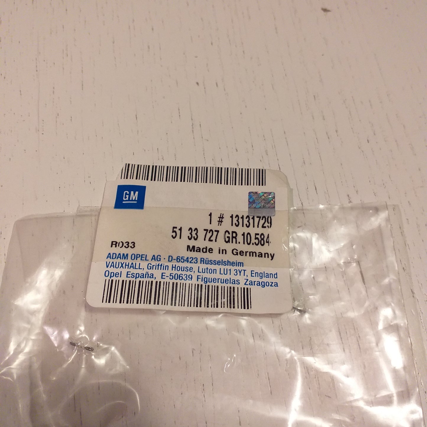 Meriva A Abstandück Türschloss original GM Opel NEU