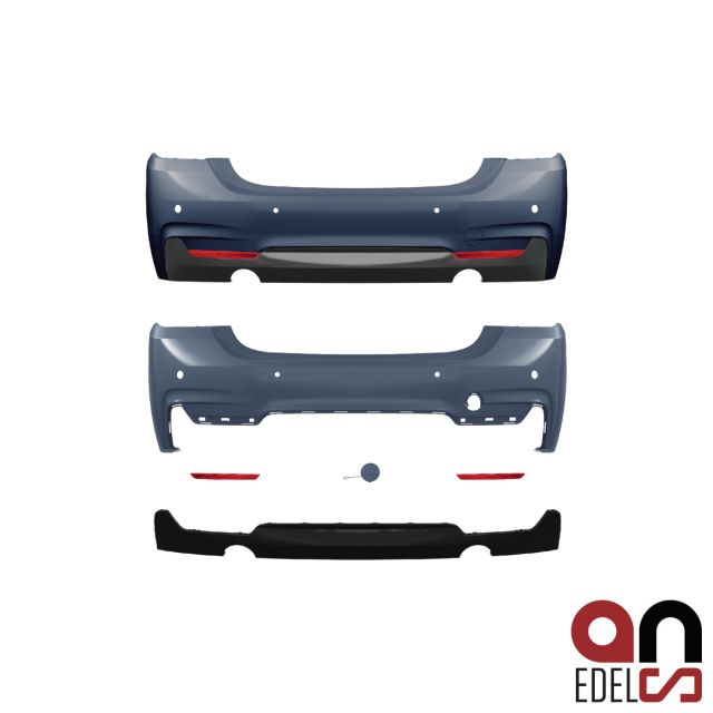 AN Sport Heck Stoßstange Hinten Duplex 435i /440i für PDC passend für BMW 4er F32 F33 M-Paket+ABE