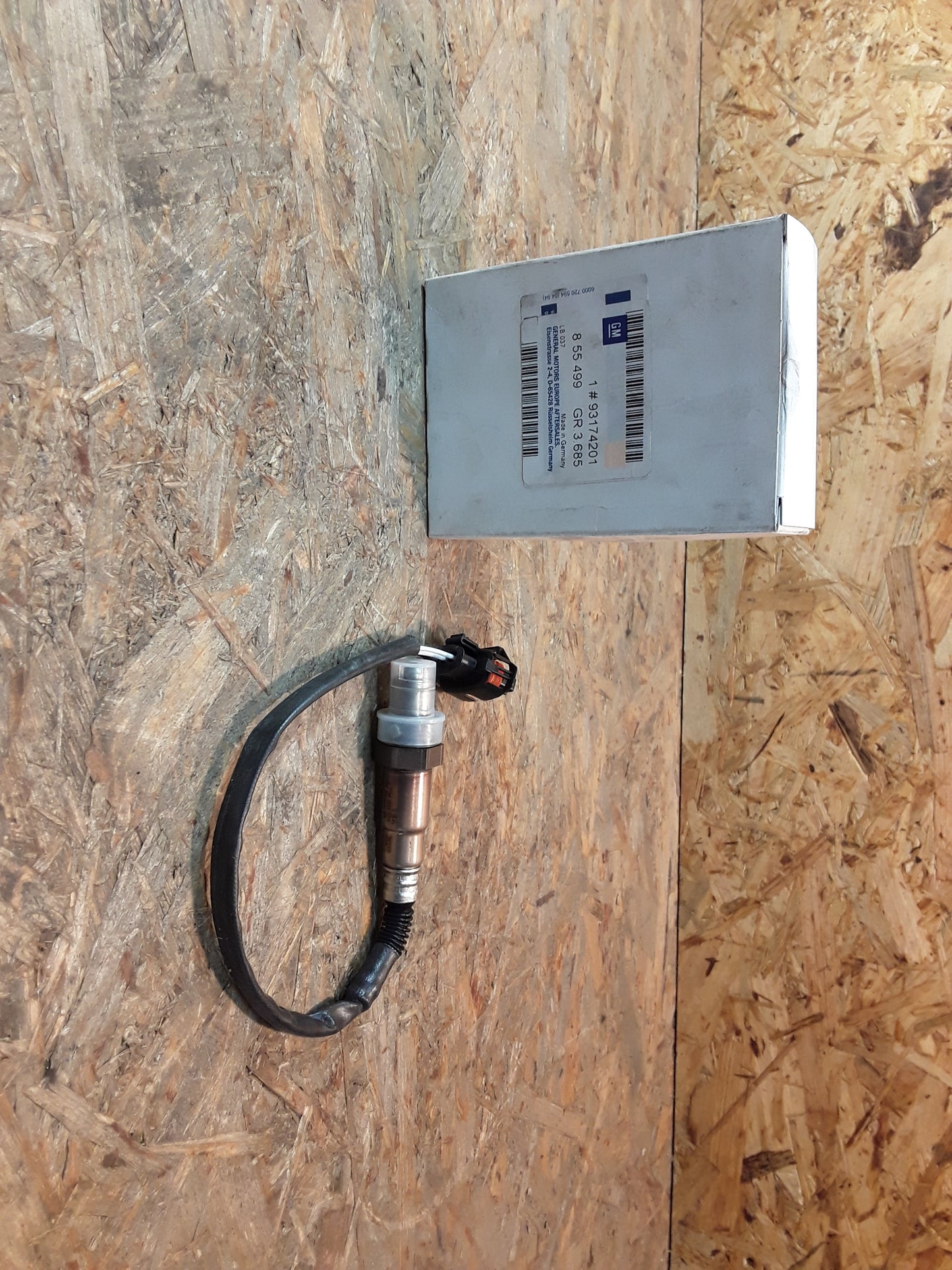 Omega B Lambdasonde Katalysator Sensor Auspuffrohr hinten original GM Opel NEU