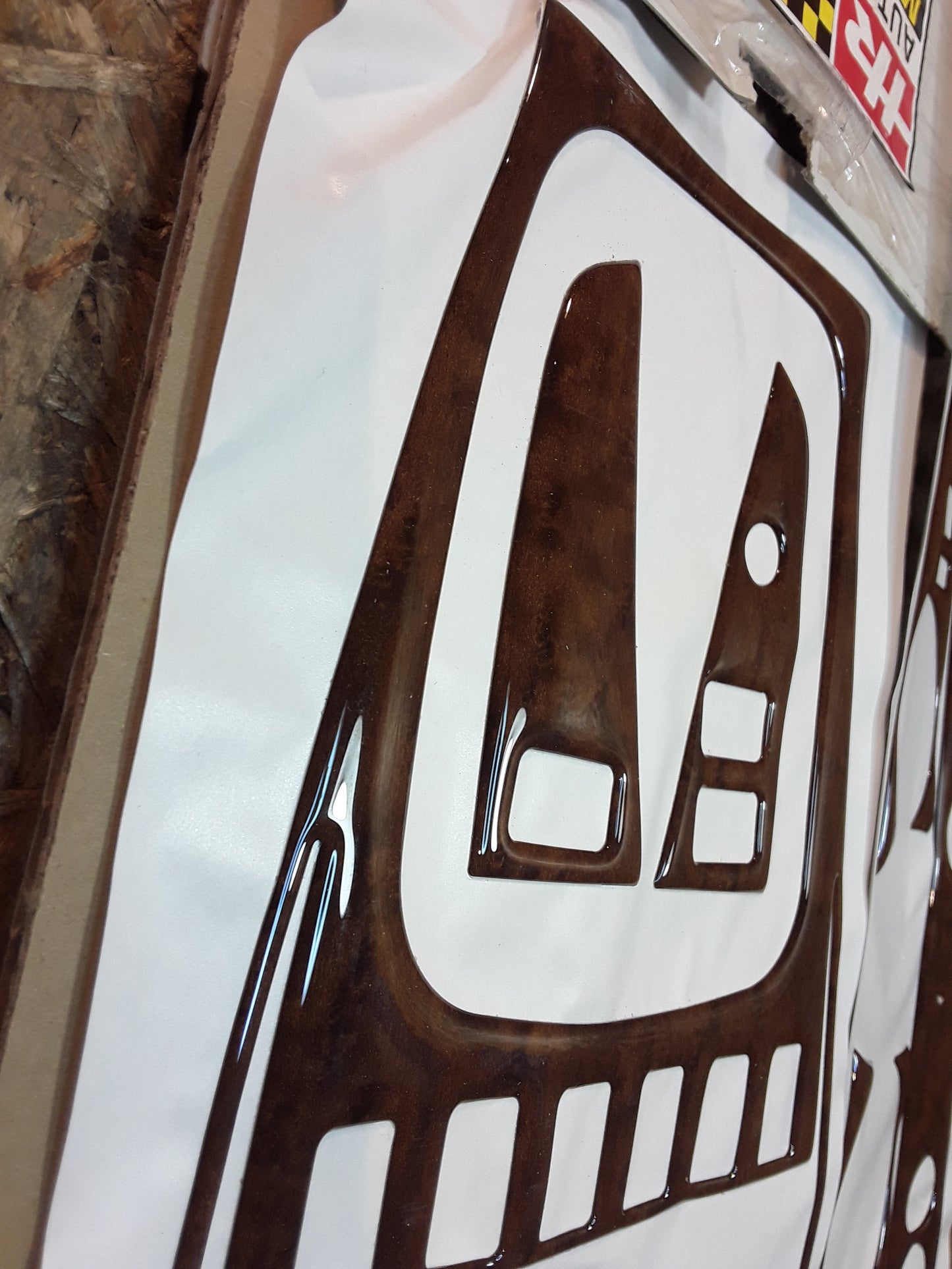 Porsche 924/968 DekorSet Wurzelholz dunkel 7-teilig original HR AUTO-COMFORT NEU