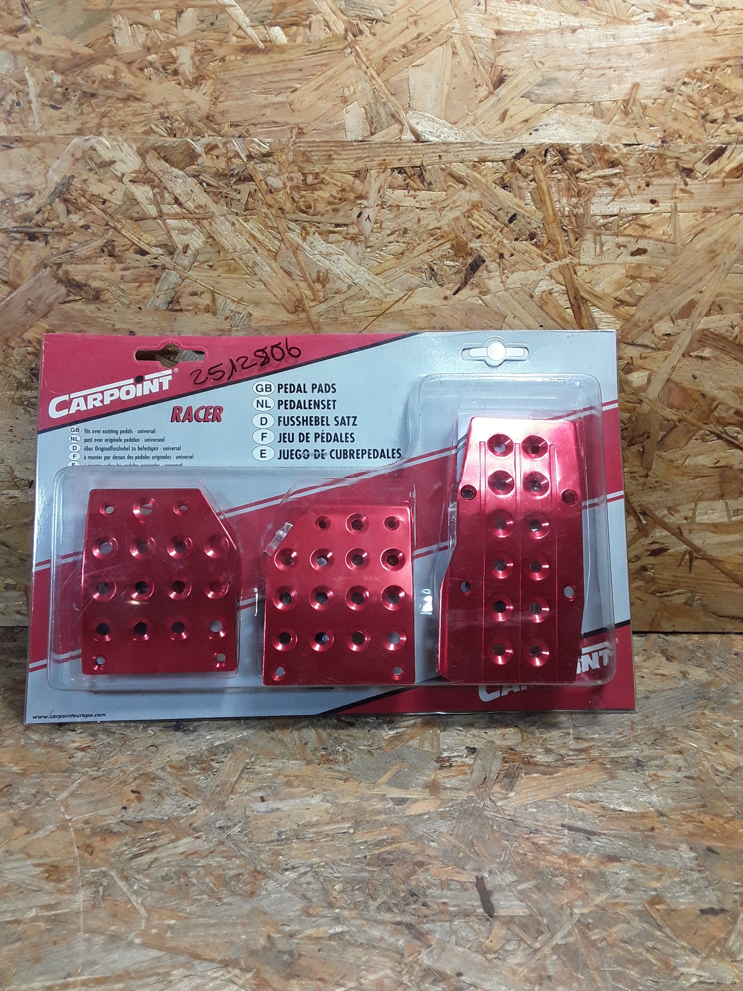 Diverse Fahrzeuge Sportpedal-Set rot glänzend original CarPoint NEU