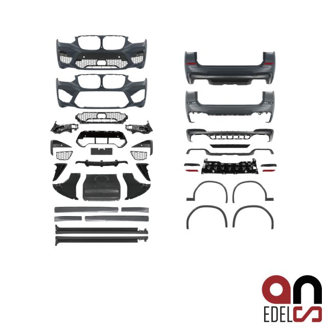 AN Sport Umbau Bodykit Set grundiert für 6x PDC passt für BMW X3 G01 auch M-Paket nicht X3M