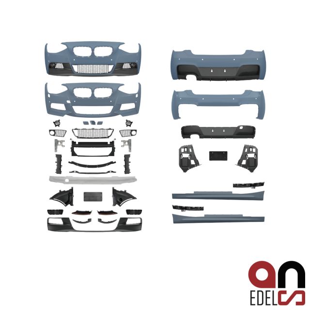 AN Sport-Performance Bodykit 3-Türer + 2-Rohr Performance Diffusor passt für BMW 1er F21 ab 11-15