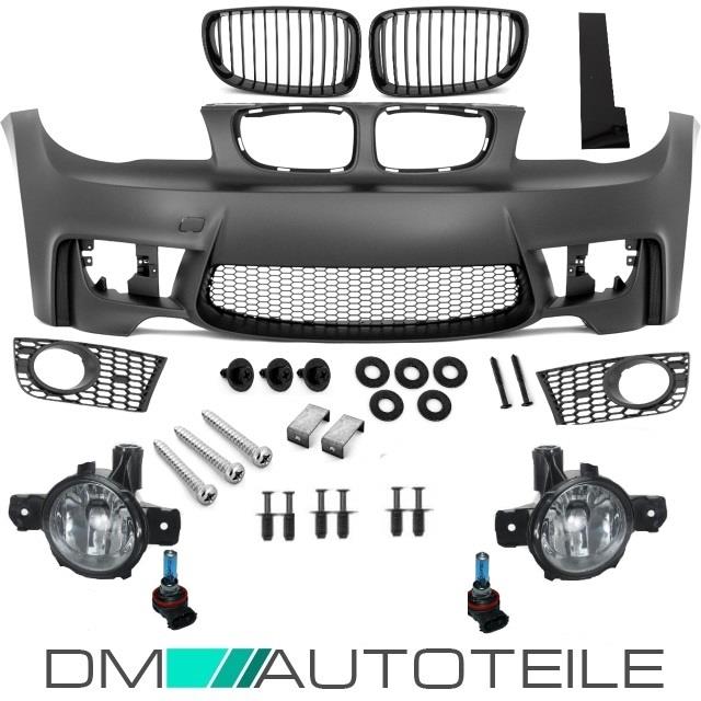 Sport Front Stoßstange passt für BMW E81 E82 E87 E88 + Nieten + NSW Chrom +ABE*