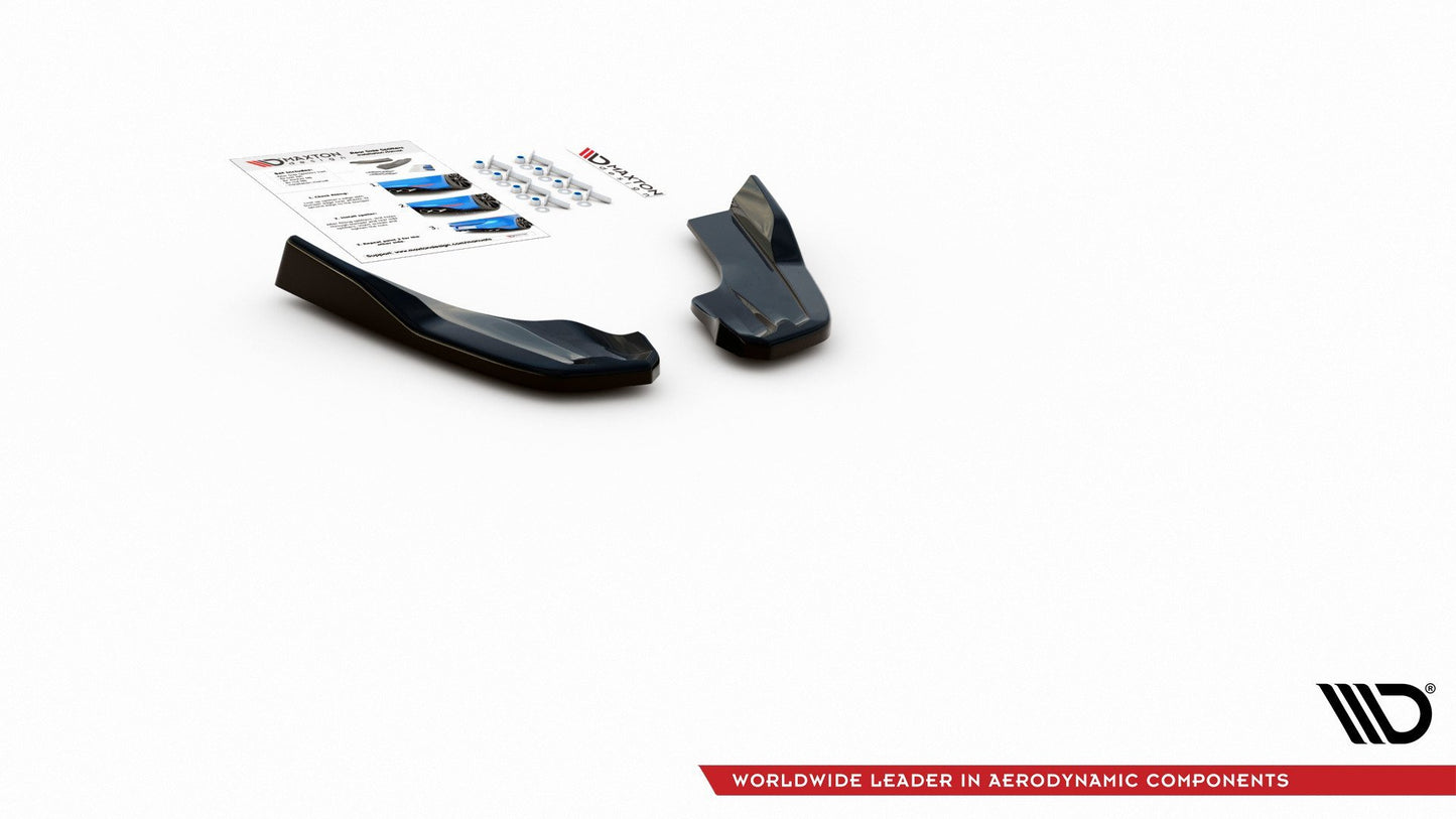 Heck Ansatz Flaps Diffusor V.3 für Ford Focus ST Mk4 schwarz Hochglanz