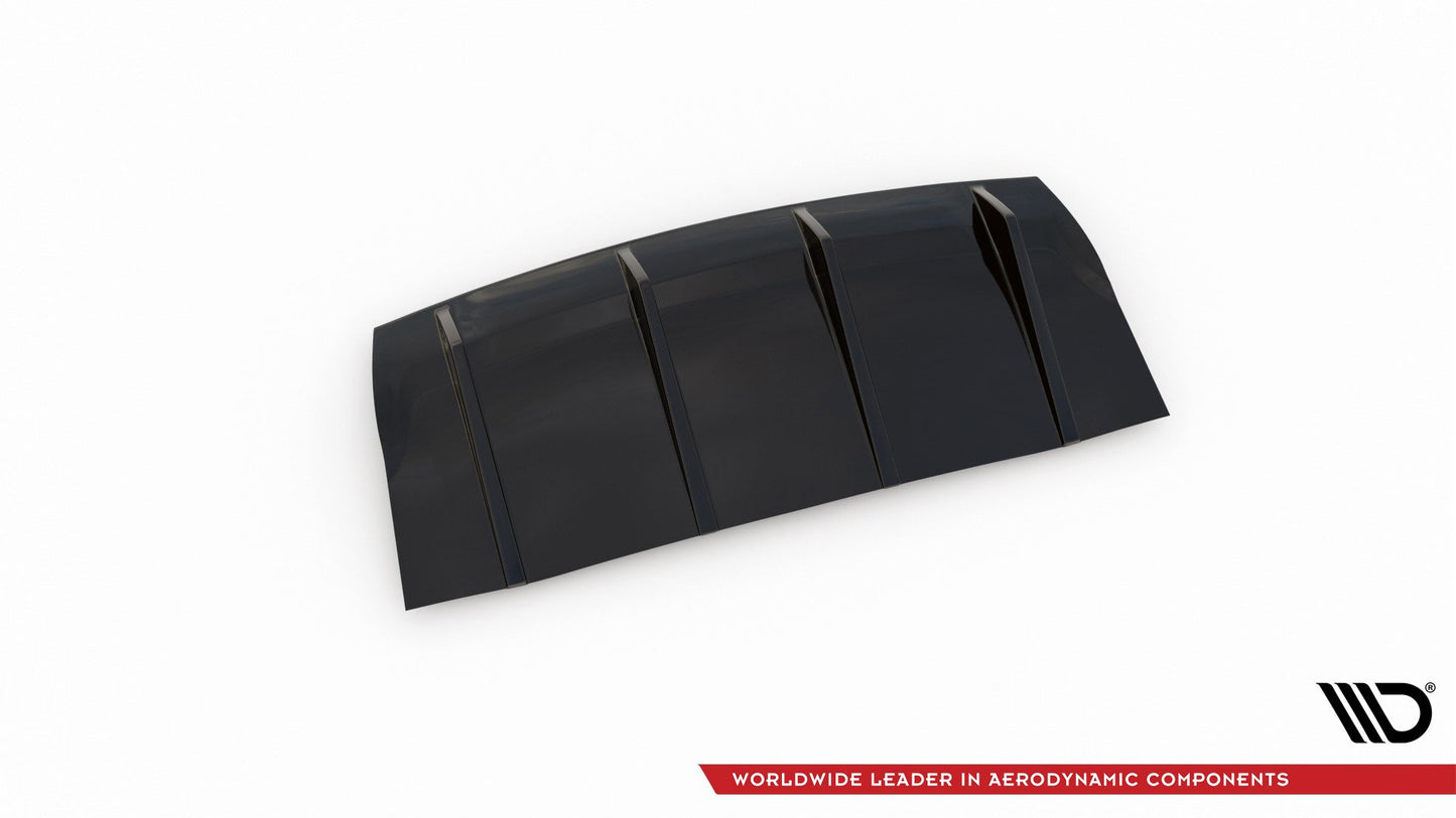 Diffusor Heck Ansatz für Porsche Panamera GTS 971 schwarz matt