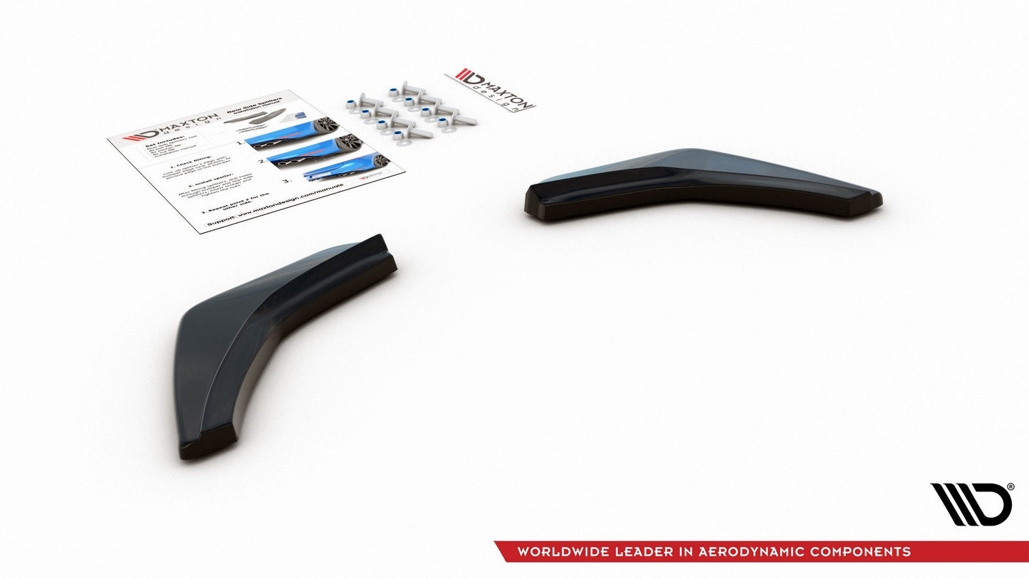 Heck Ansatz Flaps Diffusor V.2 für VW Golf 7 GTI schwarz matt