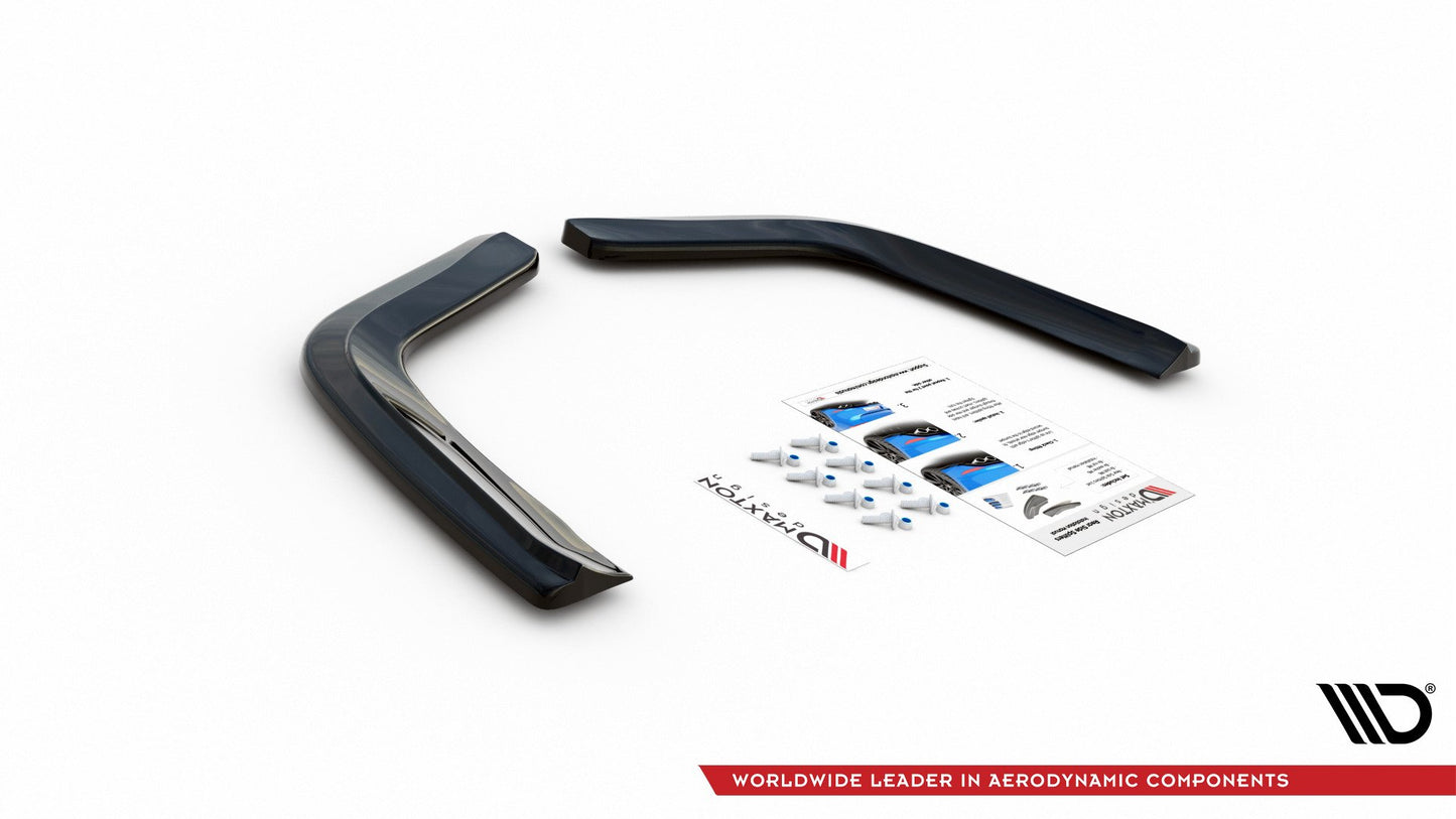 Heck Ansatz Flaps Diffusor für Porsche Panamera GTS 971 Carbon Look